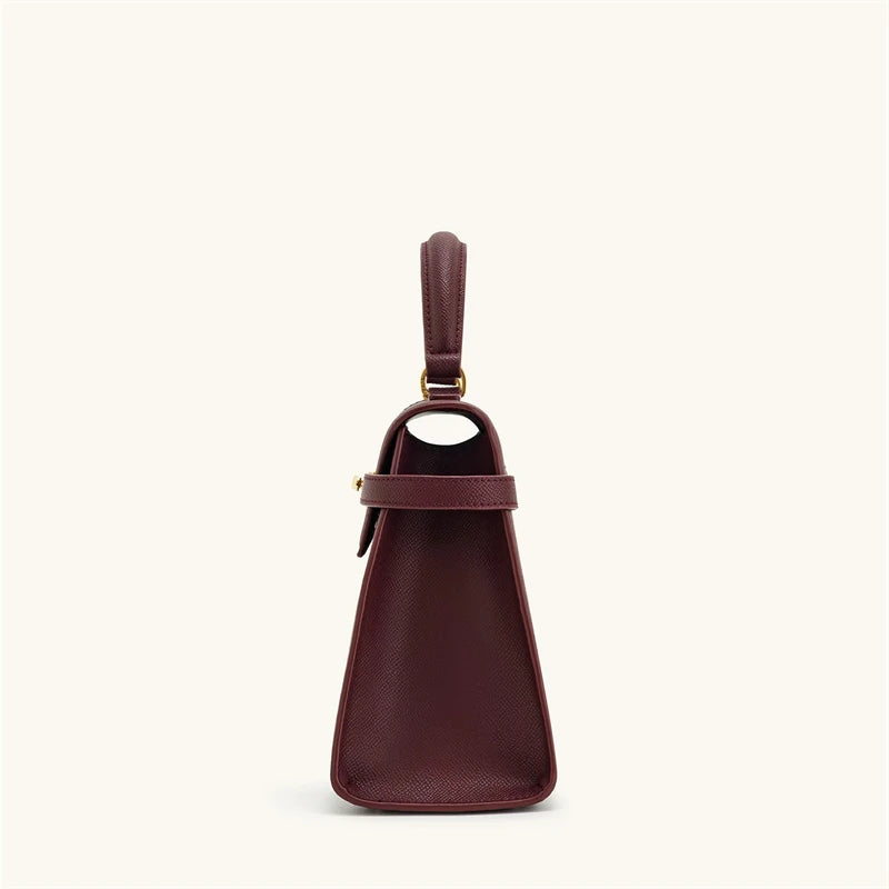 Elevate Your Style with the Elise Burgundy Handbag - A Chic and Spacious Crossbody for Modern Women