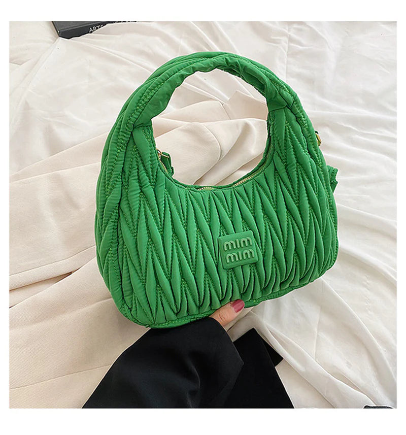 Luxury Brand Nylon Hobos Shoulder Bag for Women Handbag Clutch Purses New Design with Coin Purse